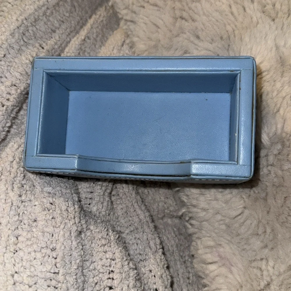 Levenger Powder Blue Business Card Holder